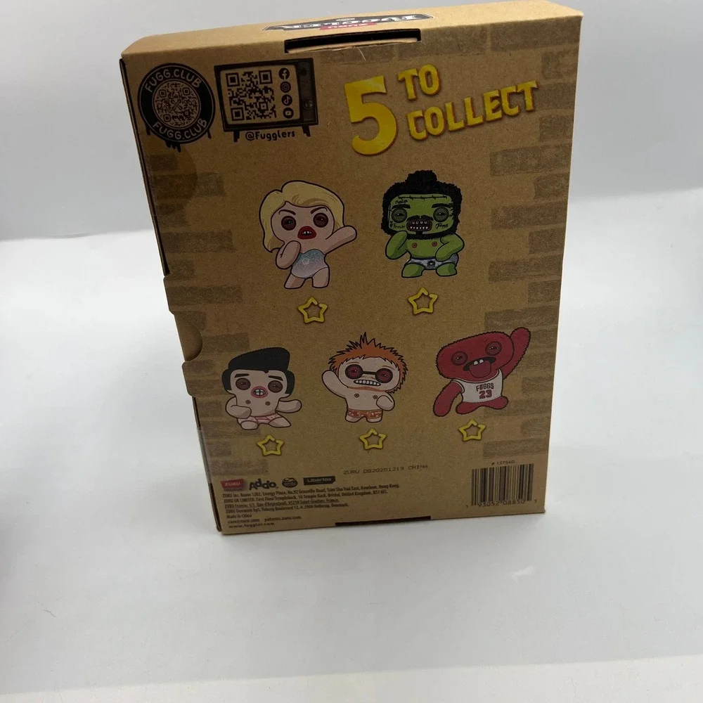 ZURU Fuggler Fuggstars Orange Hair Plush Pink Glasses Monster Collectible 9in